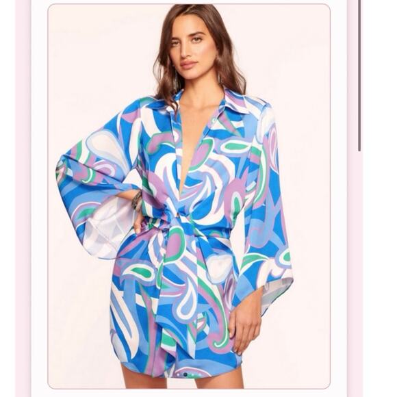 Ramy Brook - Retro Printed Penny Dress size small NWT $485 - Picture 1 of 15